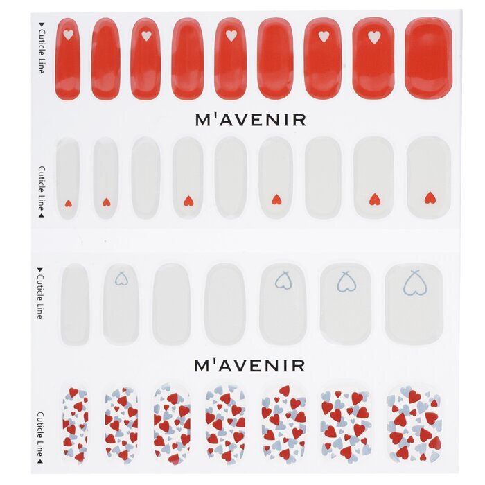 Mavenir Nail Sticker (Assorted Colour) - # Little Heart Nail 32pcs