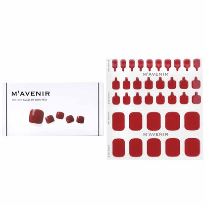 Mavenir Nail Sticker (Red) - # Glass Of Wine Pedi 36pcs