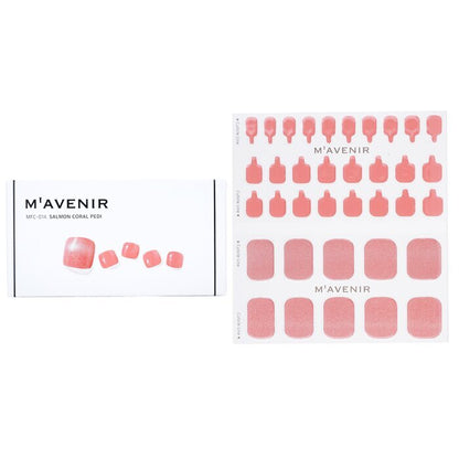 Mavenir Nail Sticker (Pink) - # Salmon Coral Pedi 36pcs