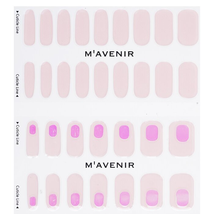 Mavenir Nail Sticker (Pink) - # Glass Soft Pink Nail 32pcs