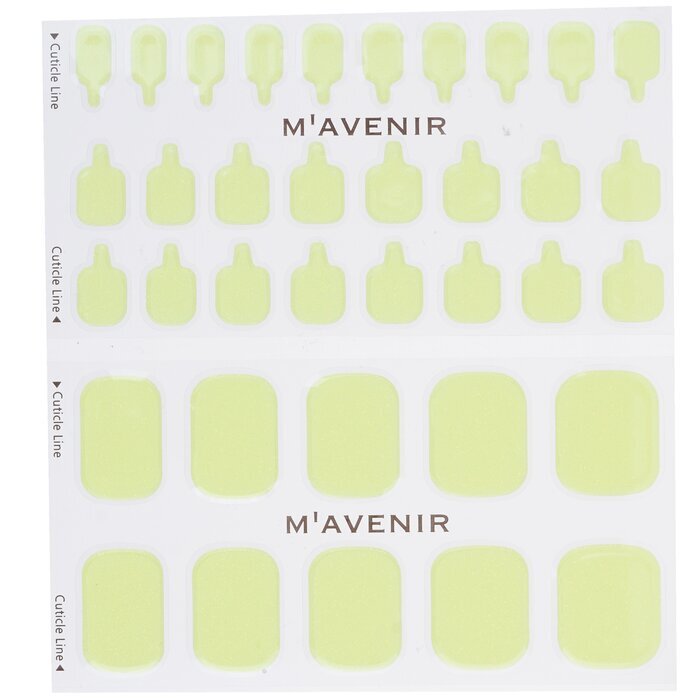 Mavenir Nail Sticker (Yellow) - # Lemon Crumble Pedi 36pcs