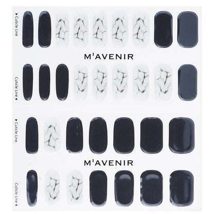 Mavenir Nail Sticker (Black) - # Marble Nail 32pcs