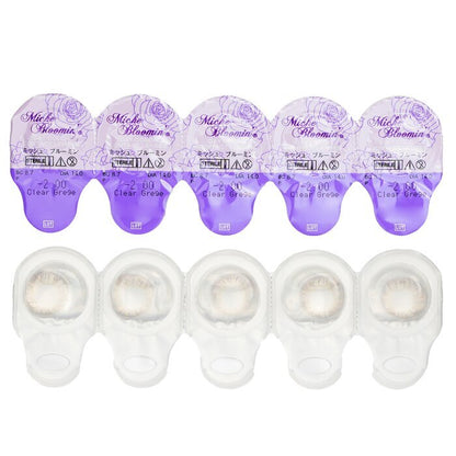 Miche Bloomin' Quarter Veil 1 Day Color Contact Lenses (107 Clear Grege) - - 2.00 10pcs