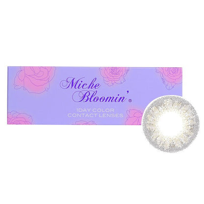 Miche Bloomin' Quarter Veil 1 Day Color Contact Lenses (107 Clear Grege) - - 2.50 10pcs