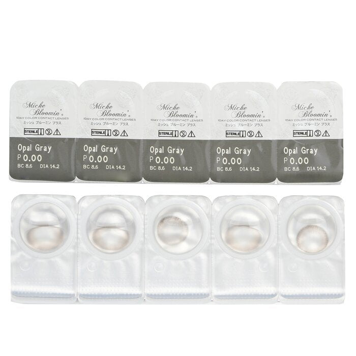 Miche Bloomin' Iris Glow 1 Day Color Contact Lenses (506 Opal Gray) - 0.00 10pcs