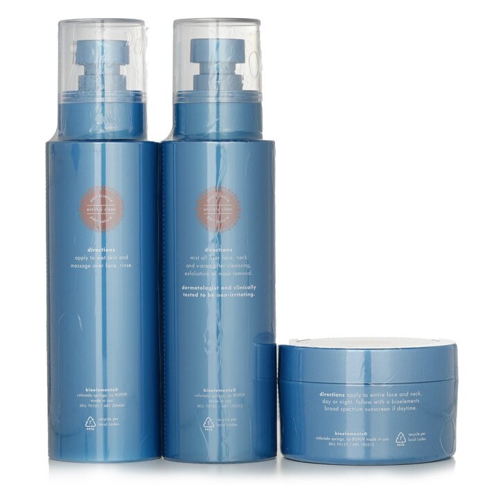 Bioelements 3-Step Starter For Dry Skin Set 3pcs