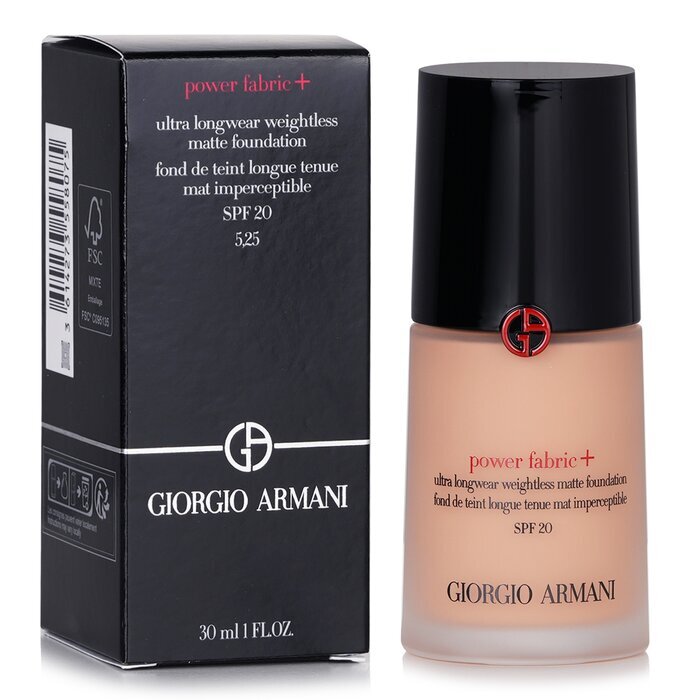 Giorgio Armani Power Fabric+ Ultra Longwear Weightless Matte Foundation SPF 20 - # 5.25 30ml/1oz