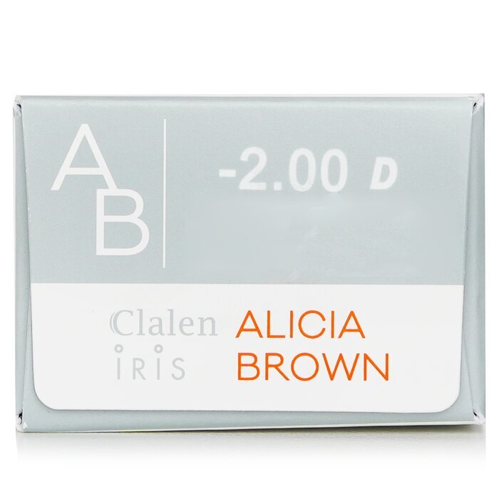 Clalen 1 Day Iris Suzy Brown Color Contact Lenses -2.00 30pcs