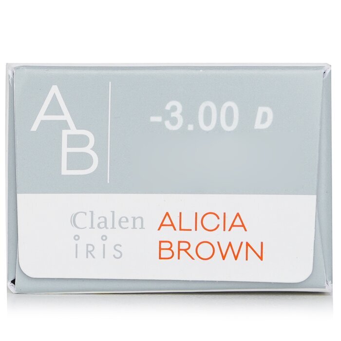 Clalen 1 Day Iris Alicia Brown Color Contact Lenses - - 3.00 30pcs