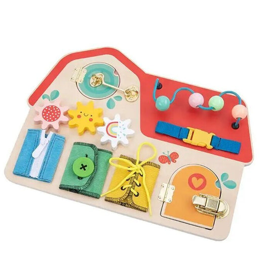 Tooky Toy Co Busy Board 40x30x7cm