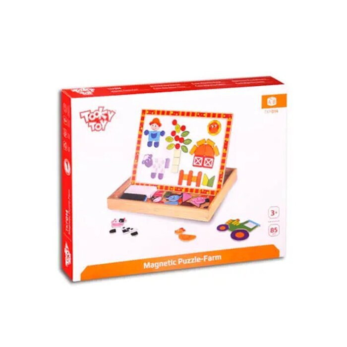 Tooky Toy Co Magnetic Puzzle - Farm 30x22x22cm