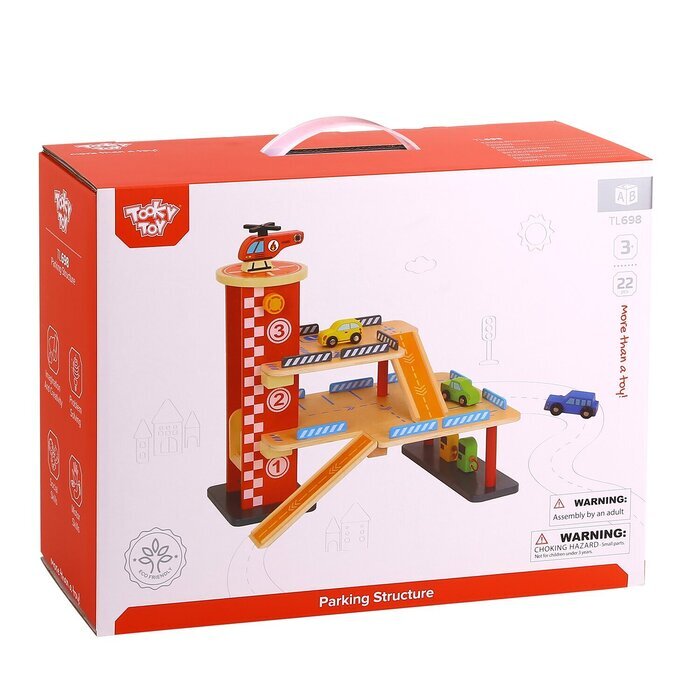 Tooky Toy Co Parking Structure 50x30x37cm