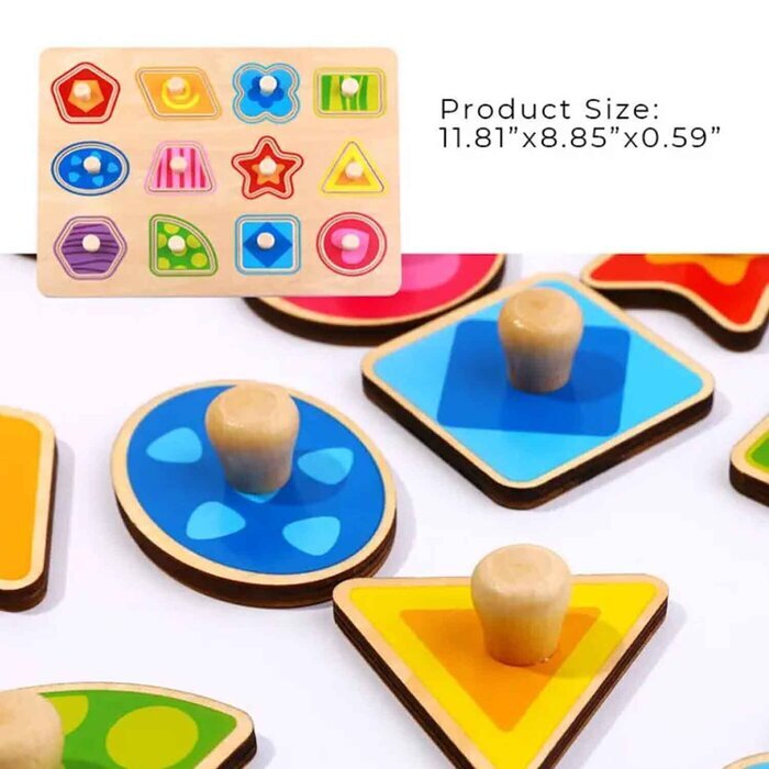 Tooky Toy Co Shape Puzzle 30x23x2cm