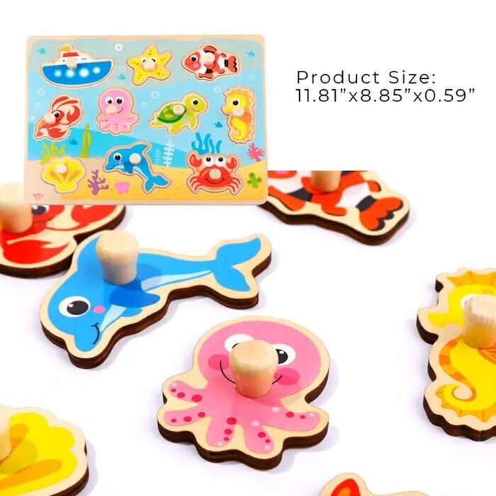 Tooky Toy Co Marine Puzzle 30x23x2cm