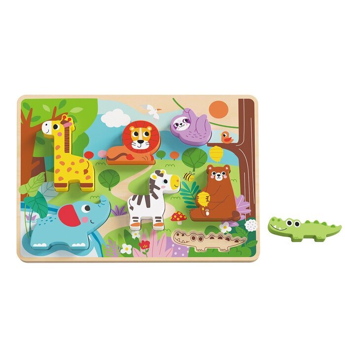 Tooky Toy Co Chunky Puzzle - Animal 30x21x2cm