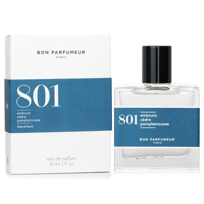 Bon Parfumeur 801 Eau De Parfum Spray - Aquatique (Sea Spray, Cedar, Grapefruit) 30ml