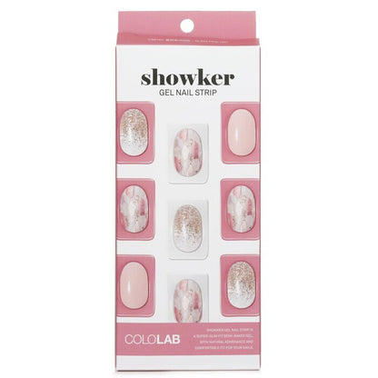 Cololab Showker Gel Nail Strip # CSA101 Bling Pink Art 1pcs