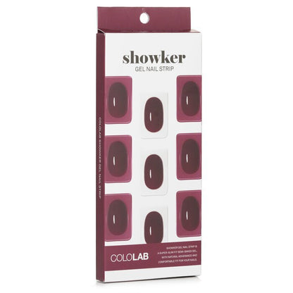 Cololab Showker Gel Nail Strip # CSF512 Better Deep Red 1pcs