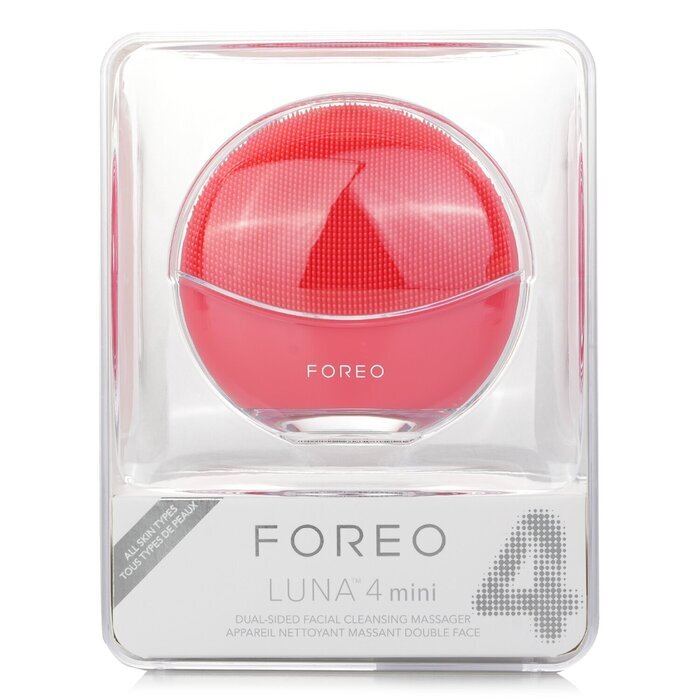 FOREO Luna 4 Mini Dual-Sided Facial Cleansing Massager - # Coral 1pcs