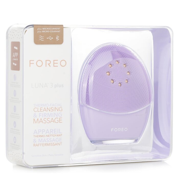 FOREO Luna 3 Plus Thermo Facial Cleansing & Firming Massager (Sensitive Skin) 1pcs