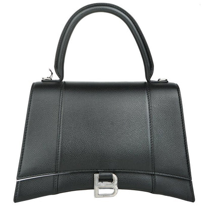 Balenciaga Hourglass Top Handle Bag Black