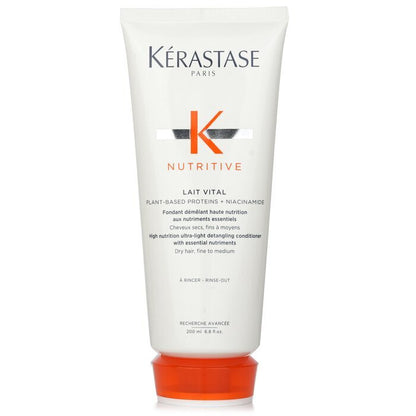 Kerastase Nutritive Lait Vital High Nutrition Ultra-Light Detangling Conditioner (Dry Hair, Fine to Medium) 200ml/6.8oz