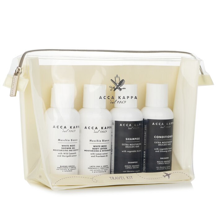 Acca Kappa White Moss Body Care Travel Kit 4pcs