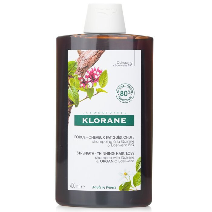 Klorane Shampoo With Quinine & Organic Edelweiss (Strength Thinning Hair) 400ml