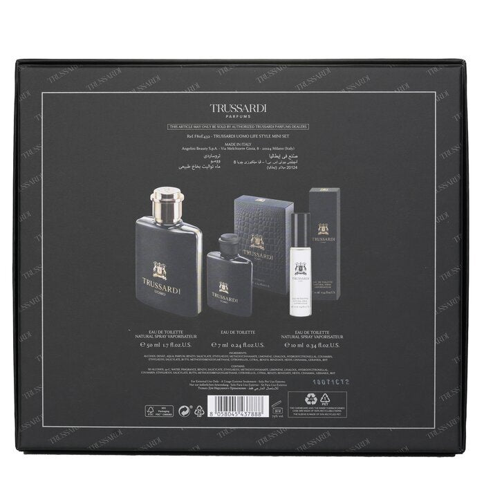 Trussardi Uomo Life Style Mini Coffret 3pcs