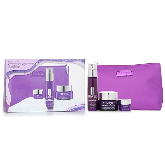 Clinique Smart & Smooth Skincare Set: 3pcs+1bag