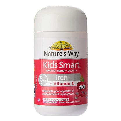 NATURE'S WAY Kids Smart Iron And Vitamin C Chewable 50 capsules