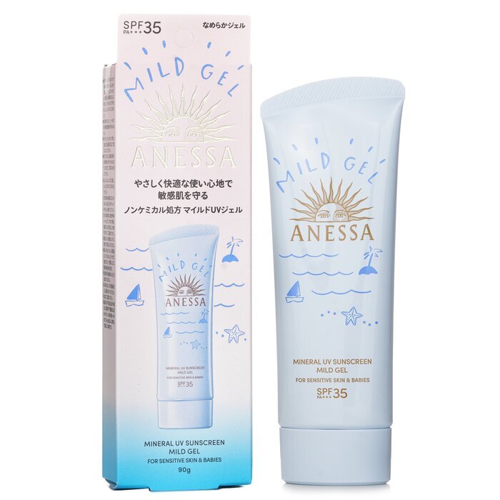 Anessa Mineral UV Sunscreen Mild Gel SPF35 For Sensitive Skin & Babies 90g