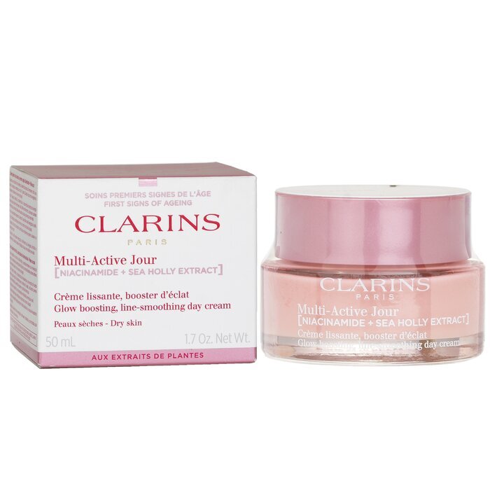 Clarins Multi-Active Jour( Niacinamide+Sea Holly Extract) Glow Boosting Line-Smoothing Day Cream Dry Skin 50ml/1.7oz