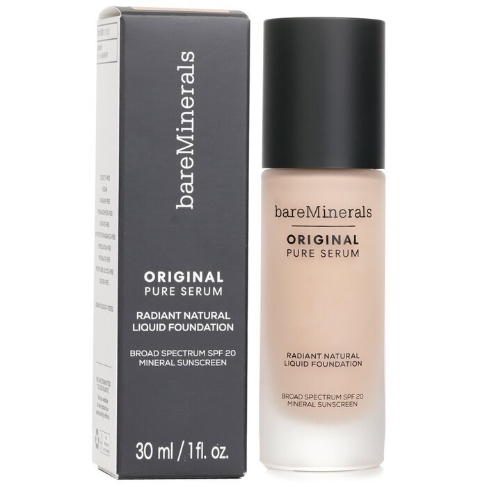 BareMinerals Original Pure Serum Radiant Natural Liquid Foundation Mineral SPF 20 - # Fair Cool 1.5 30ml/1oz