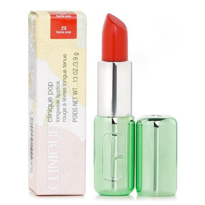 Clinique Pop Longwear Lipstick Shine - # 29 Flame Pop 3.9g/0.13oz