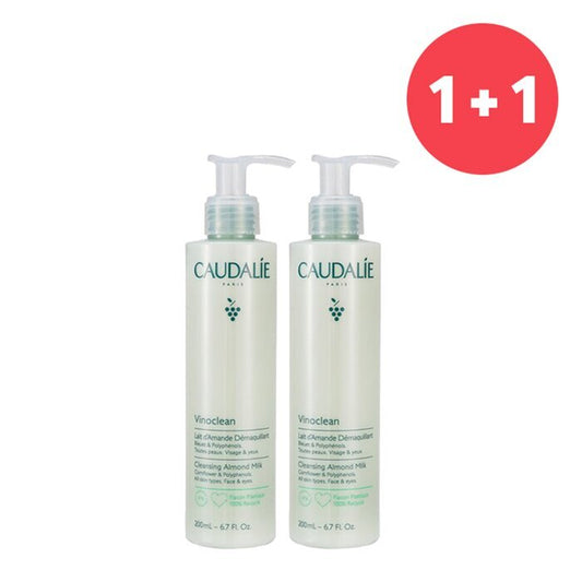 Caudalie 【Buy 1 Get 1】Vinoclean Cleansing Almond Milk (Face & Eyes)(Add ONE to Cart and get TWO) 200ml/6.7oz