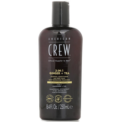 American Crew 3-in-1 Ginger + Tea Shampoo, Conditoner And Body Wash 250ml