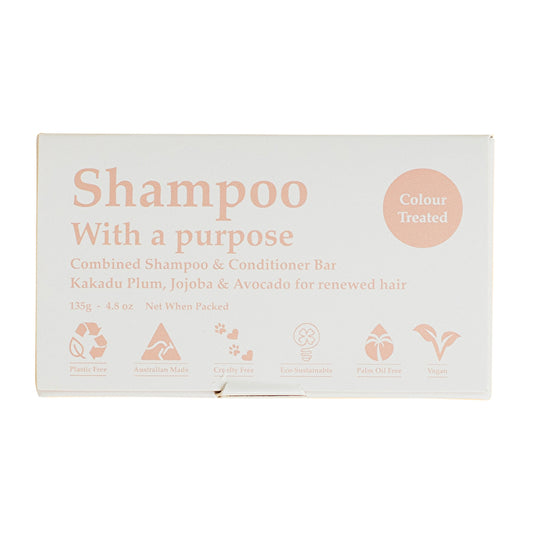 Shampoo With A Purpose Shampoo & Conditioner Bar Colour Treated 135g