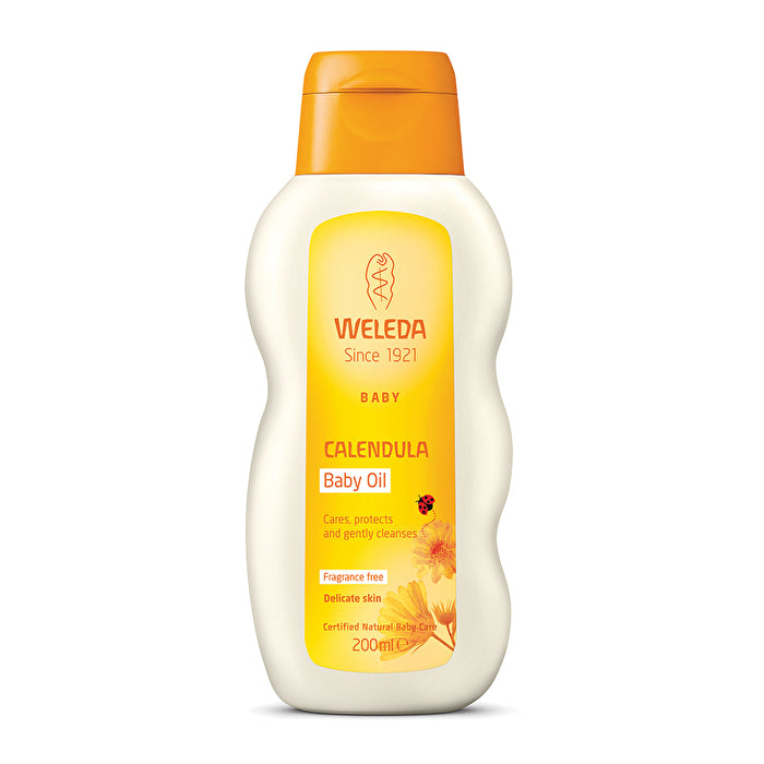 Weleda Baby Organic Baby Oil Calendula Fragrance Free 200ml